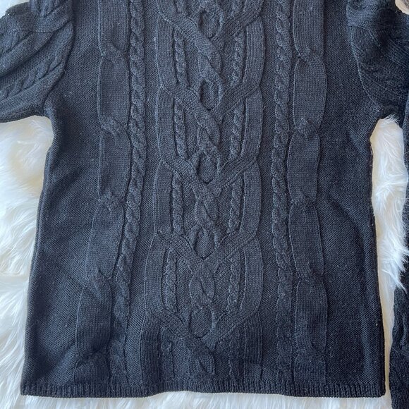 Size XS Turtleneck Wool Black Sweater Price Firm - Picture 5 of 10